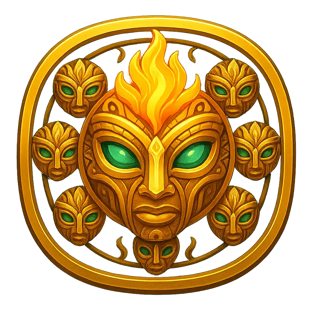 9 Masks Of Fire slot machine thumbnail at Dragon Pots Casino